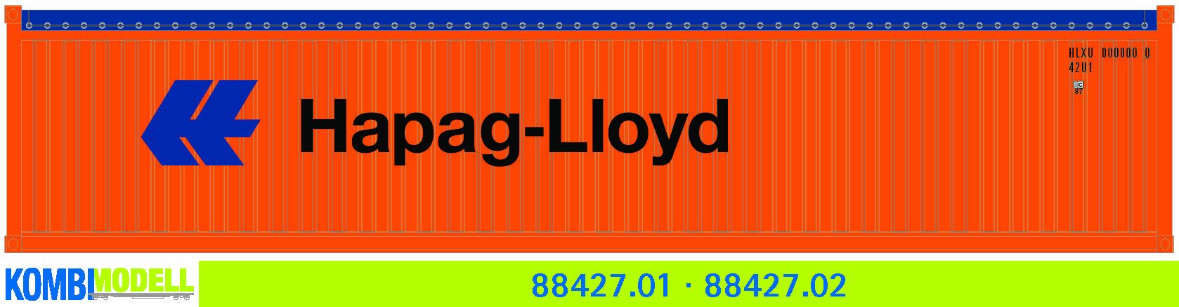 Kombimodell 88427.02 Ct 40' Open-Top (42U1) Hapag-Lloyd" #HLXU 560578" 